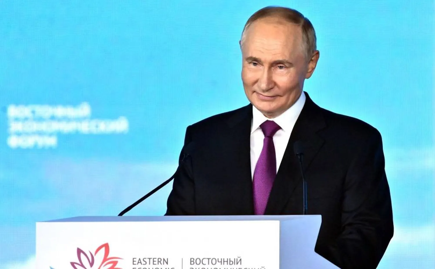 05 September 2024, Russia, Vladivostok: President of Russia Vladimir Putin speaks during the plenary session of the Eastern Economic Forum. (RIA Novosti/Kremlin/dpa)