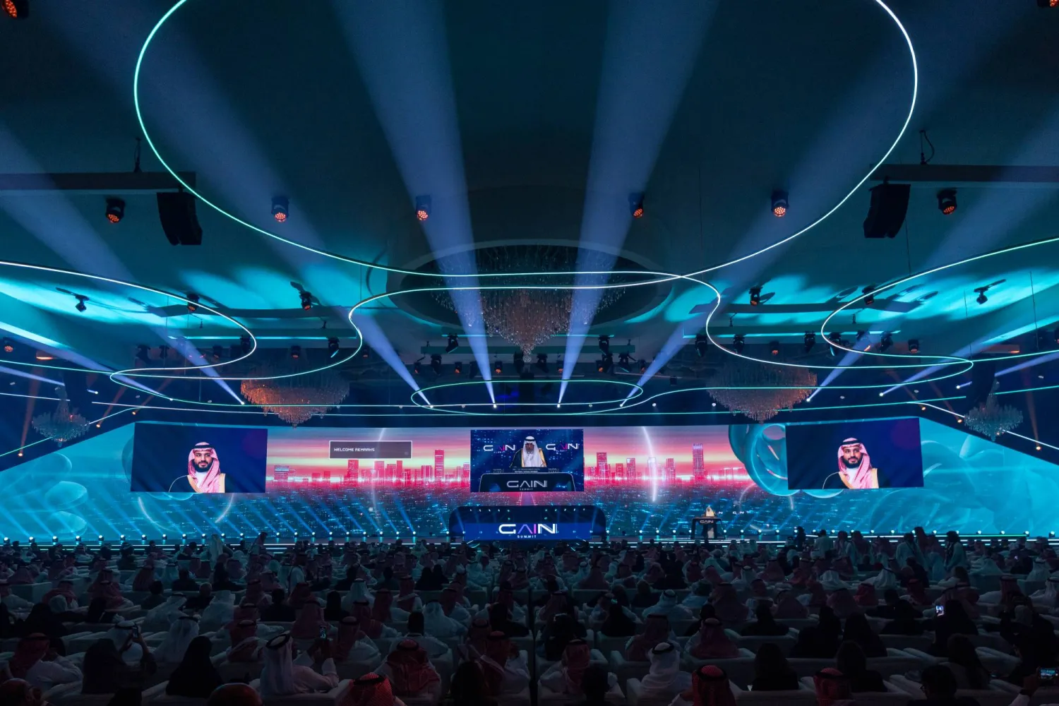 بداية انطلاق القمة العالمية للذكاء الاصطناعي المقامة في الرياض (الشرق الأوسط)