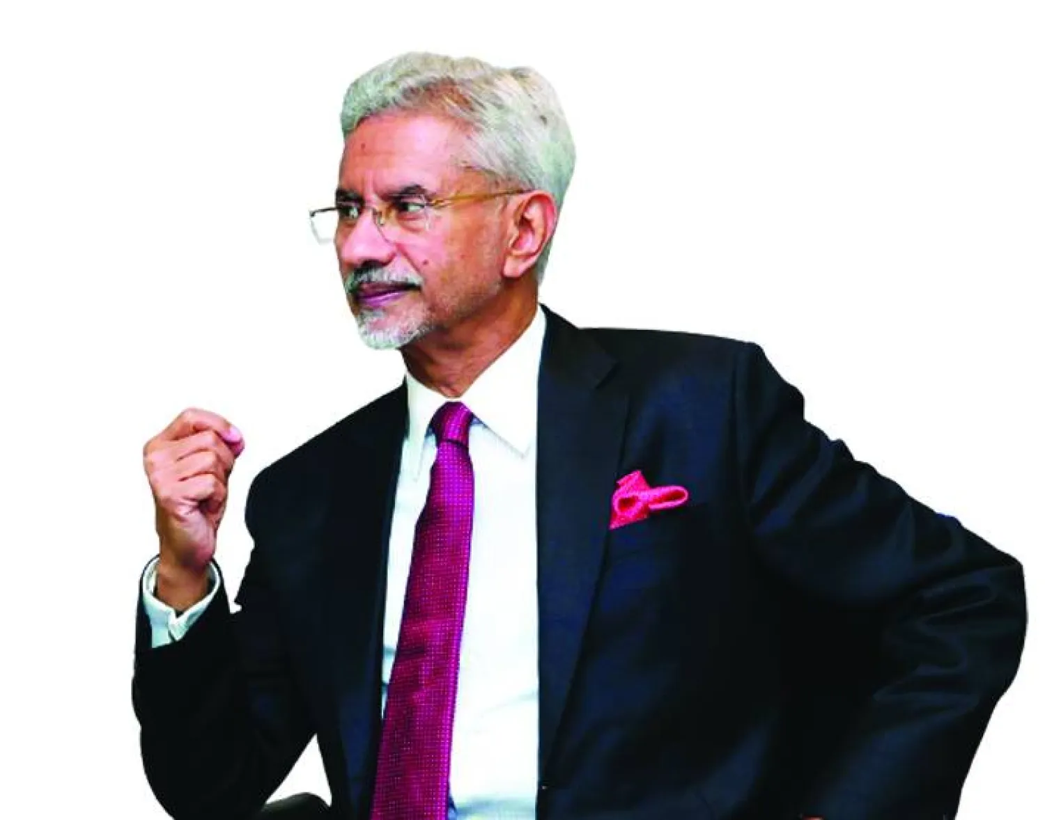 وزير الخارجية الهندي متحدثاً إلى «الشرق الأوسط»
cut out