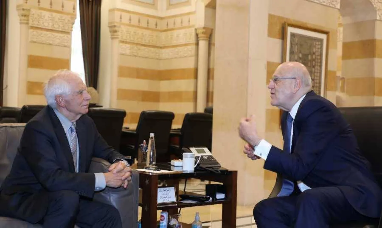 ميقاتي وبوريل (المركزية)