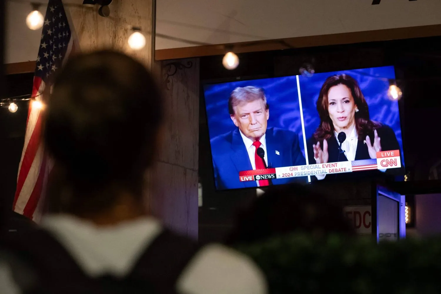 Donald Trump ile Kamala Harris arasındaki başkanlık tartışması Amerikalılardan büyük ilgi gördü. Başka bir tartışma olacak mı? (AFP)