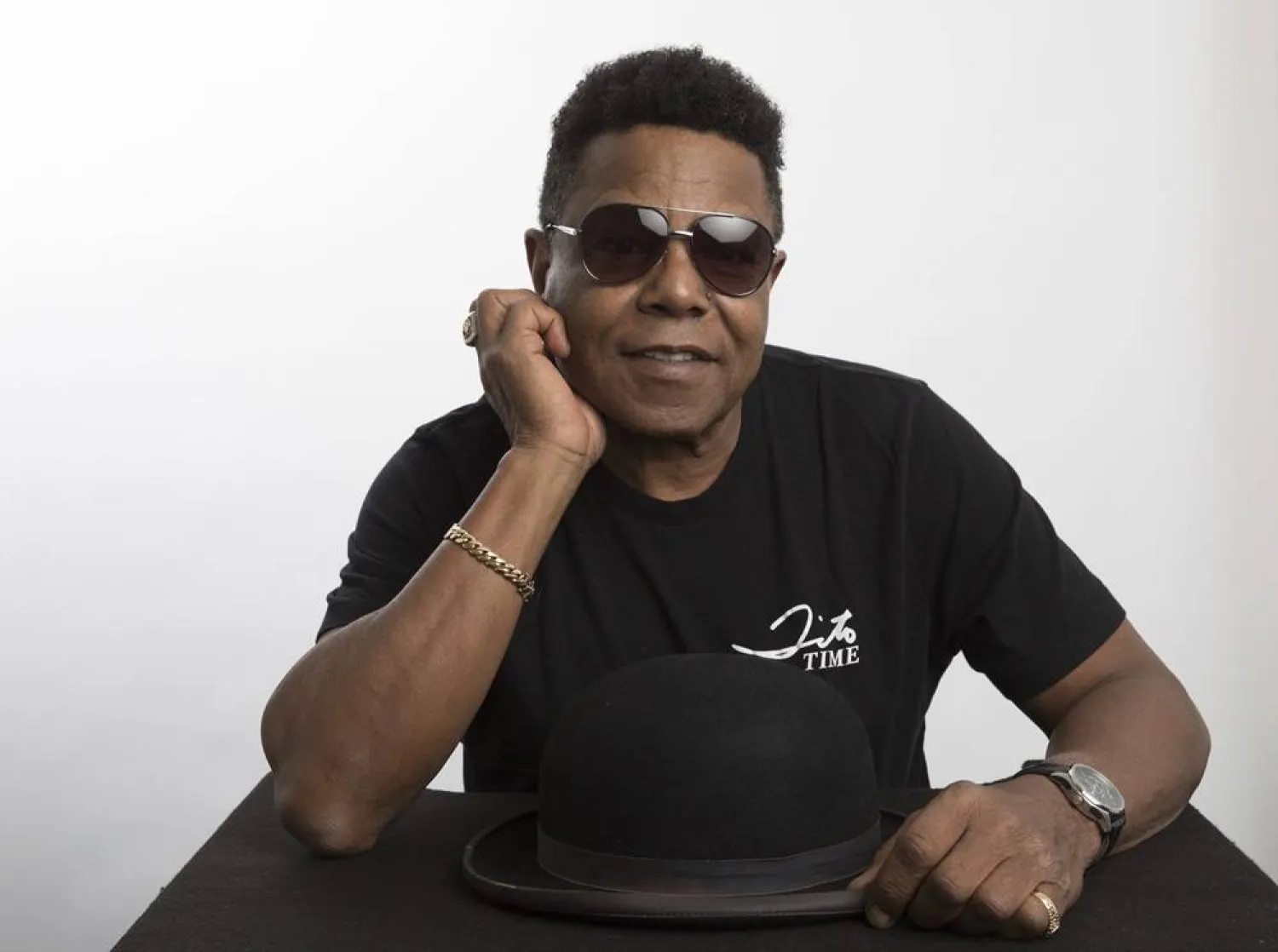 Tito Jackson, a member of the famed Jackson 5, poses for a portrait in Los Angeles, July 24, 2019, to promote his solo project, a new version of his 2017 song "One Way Street." (AP)
