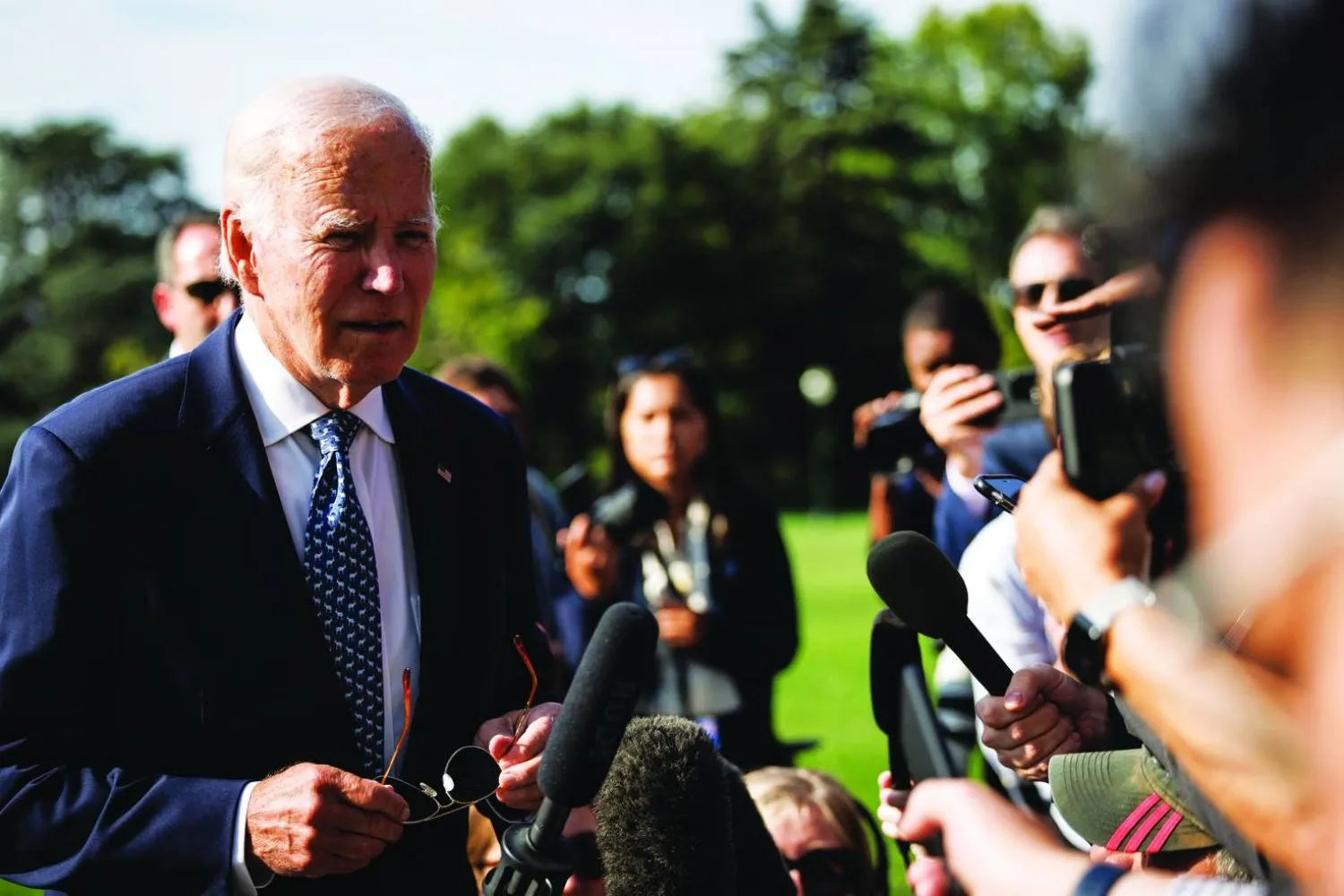 ABD Başkanı Joe Biden Beyaz Saray'da gazetecilere konuştu (AP)