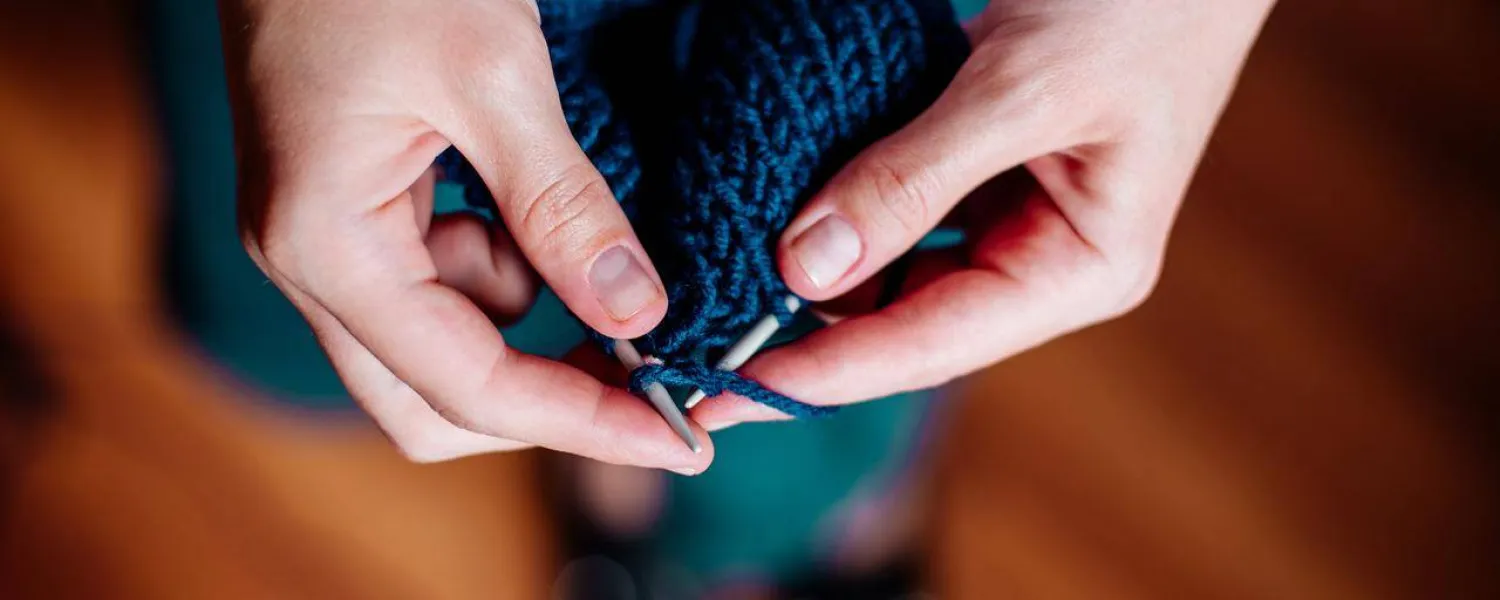 الحياكة وسيلة لجلب الشعور بالهدوء (جامعة غوتنبرغ)