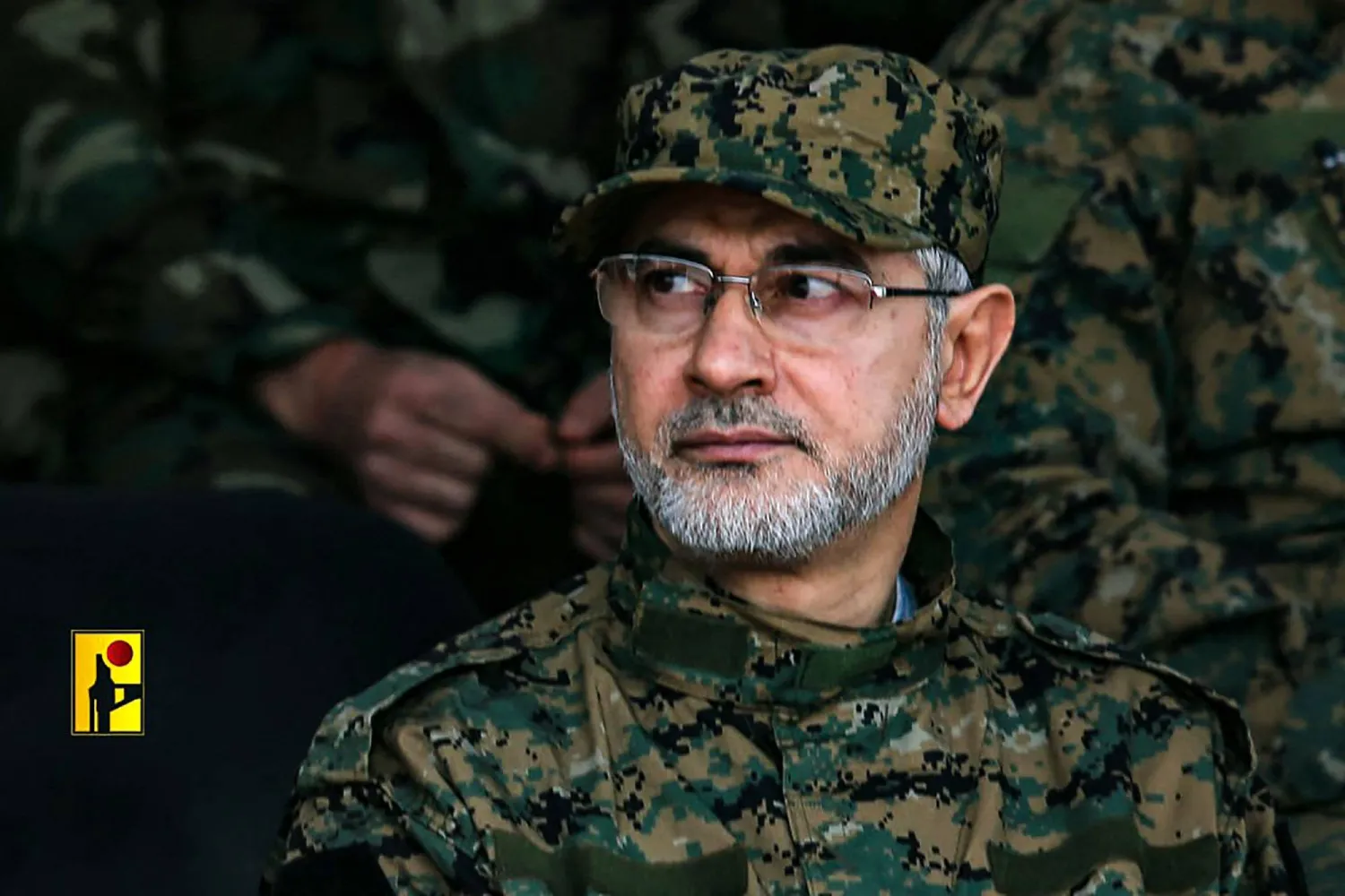 صورة أرشيفية للقيادي بـ«حزب الله» إبراهيم عقيل بالزي العسكري وزعها «الإعلام الحربي» (أ.ف.ب)