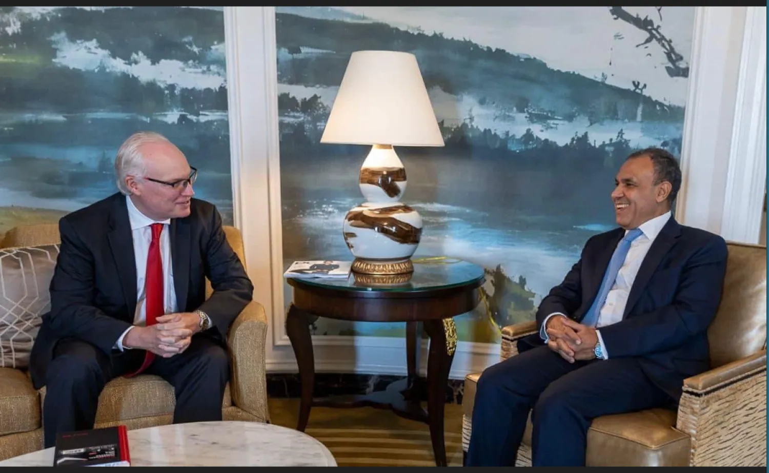 محادثات وزير الخارجية المصري والمبعوث الأميركي لليمن (الخارجية المصرية)