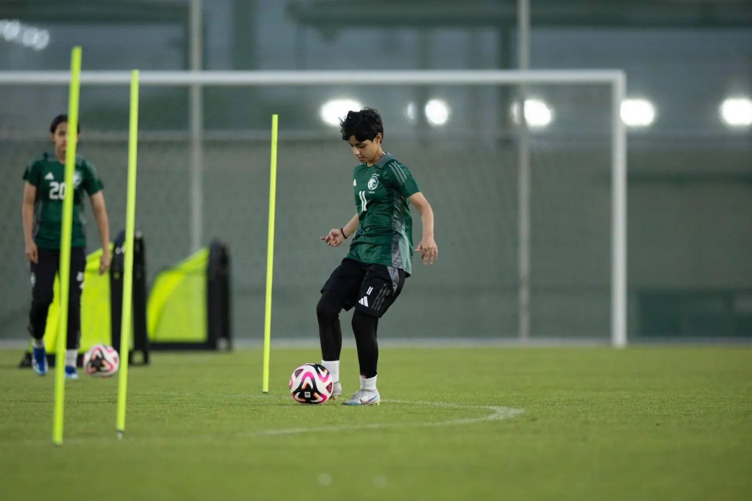 تديبات مكثفة خضعت لها اللاعبات في المعسكر (الشرق الأوسط)