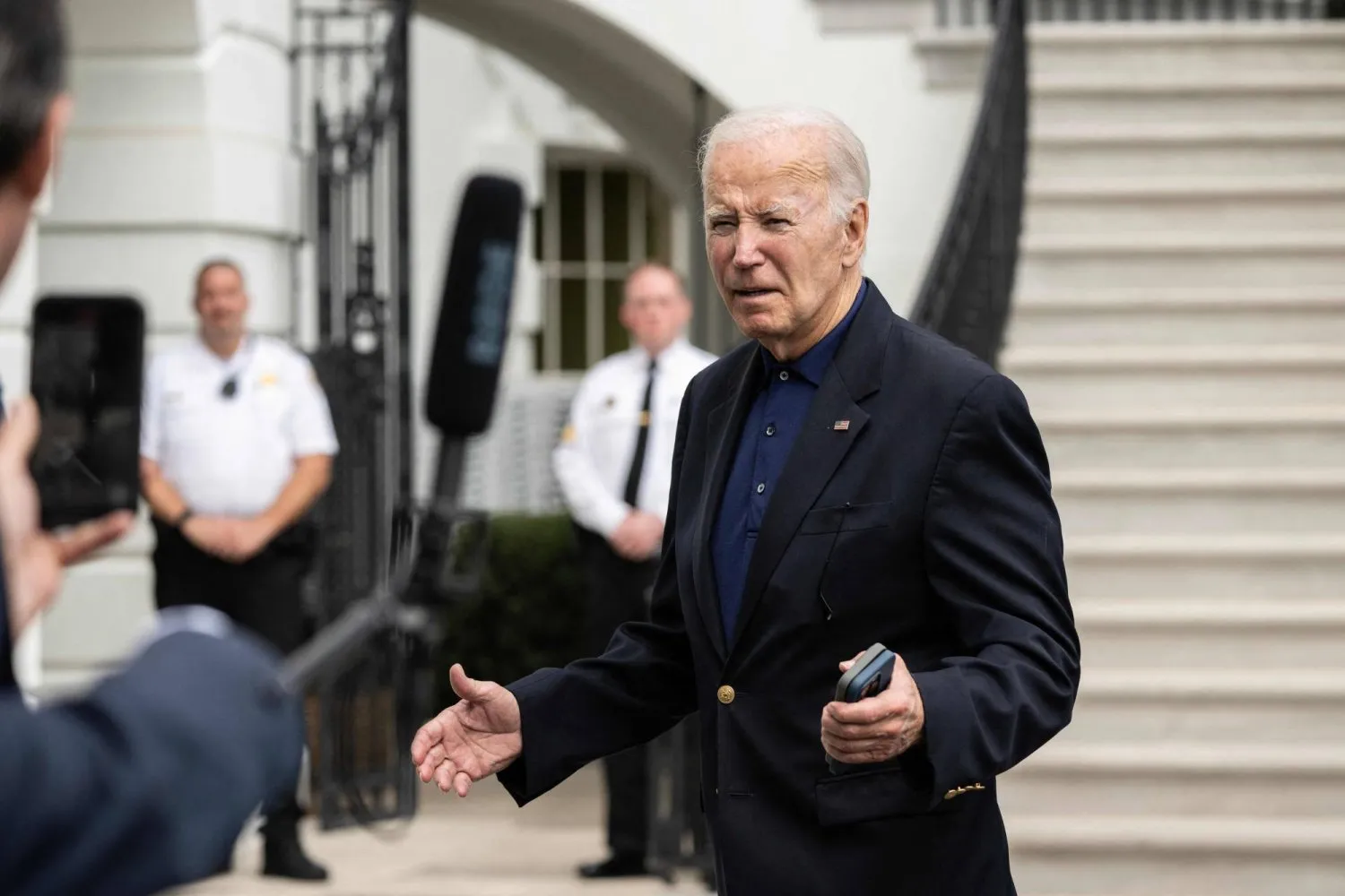 ABD Başkanı Joe Biden Beyaz Saray'da gazetecilere konuştu (AFP)