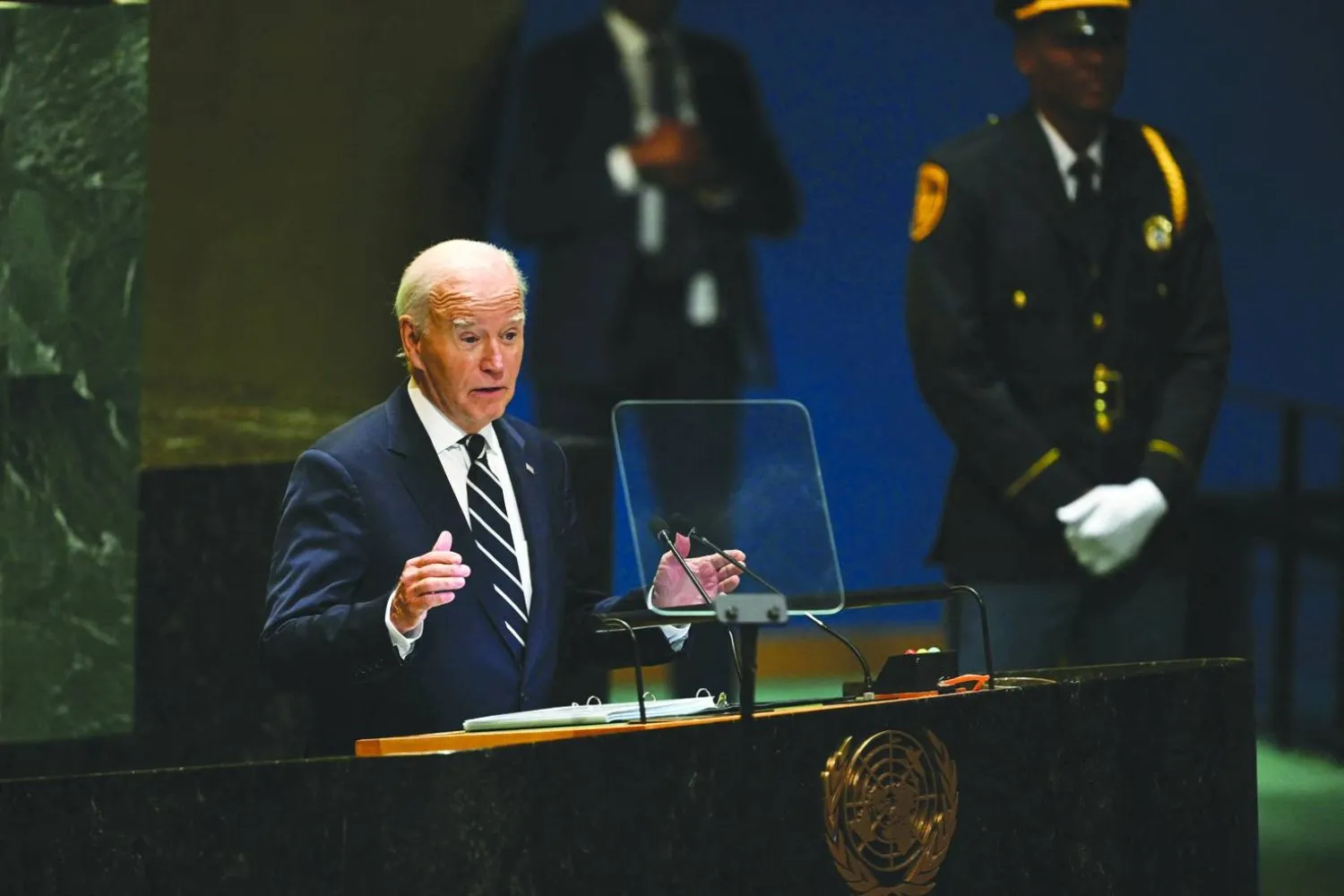 ABD Başkanı dün Genel Kurul'da konuşma yaptı (AFP)