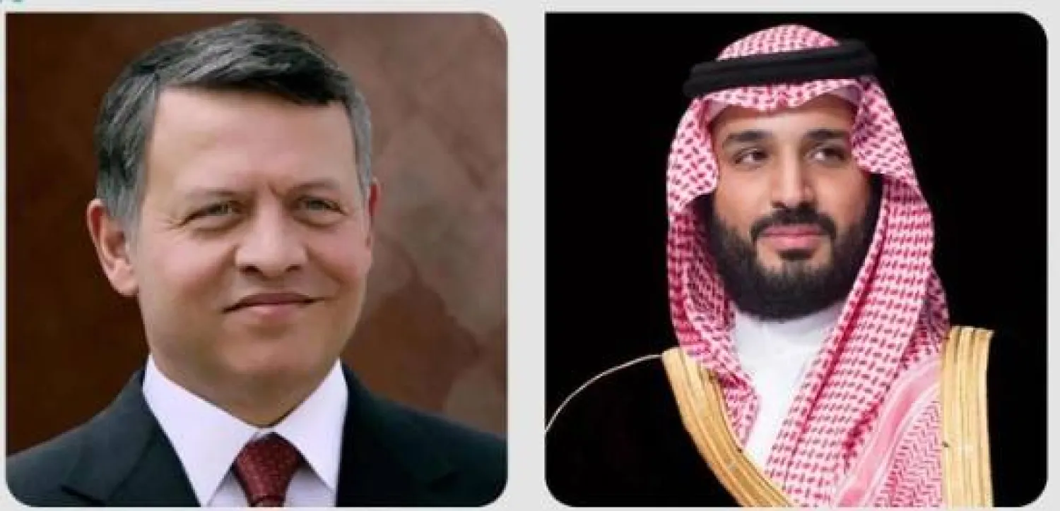 الأمير محمد بن سلمان ولي العهد السعودي والملك عبد الله الثاني (واس)