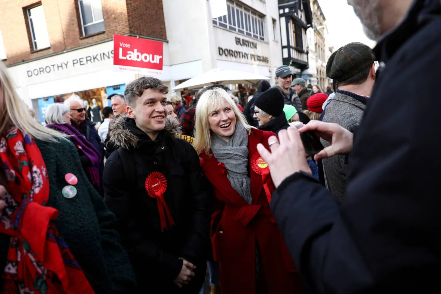 FILE PHOTO: Rosie Duffield attends a rally in Canterbury, Britain December 1, 2019. Picture taken December 1, 2019. REUTERS/Simon Dawson/File Photo