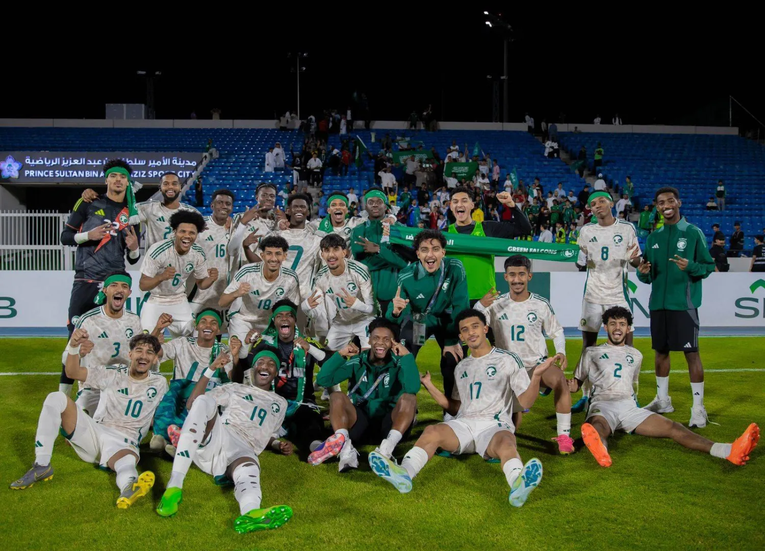 فرحة لاعبي منتخب السعودية للشباب بالتأهل للنهائيات القارية (المنتخب السعودي)