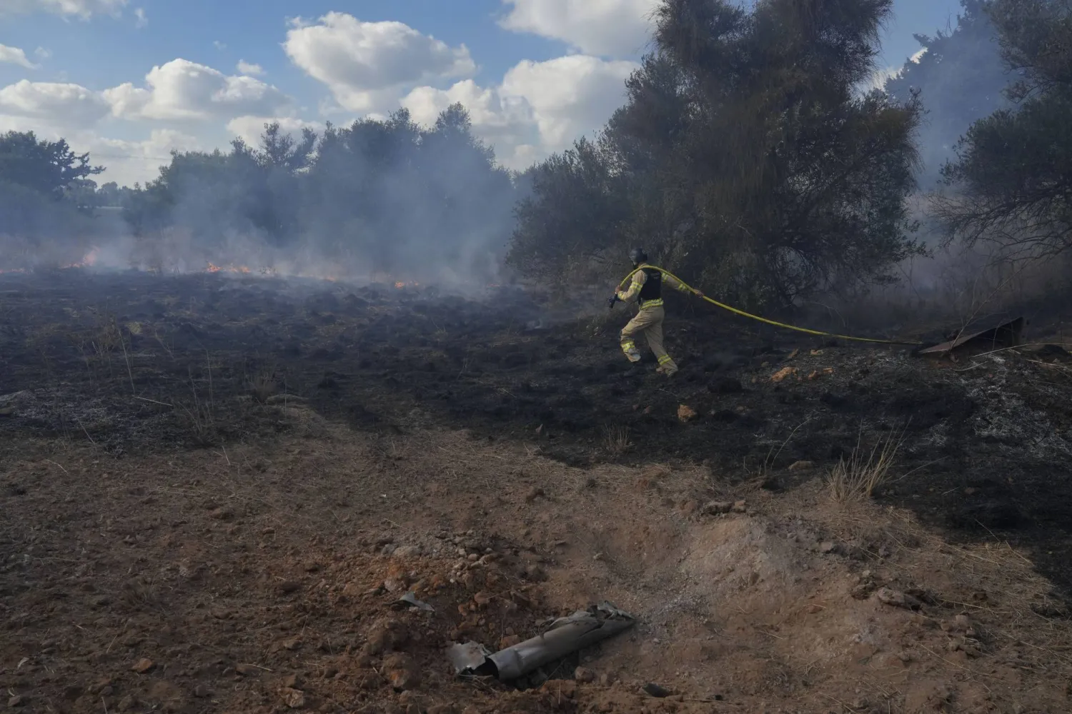 «حزب الله» يعلن مهاجمة إسرائيل باستخدام الصاروخ «نور»... (أ. ب)
