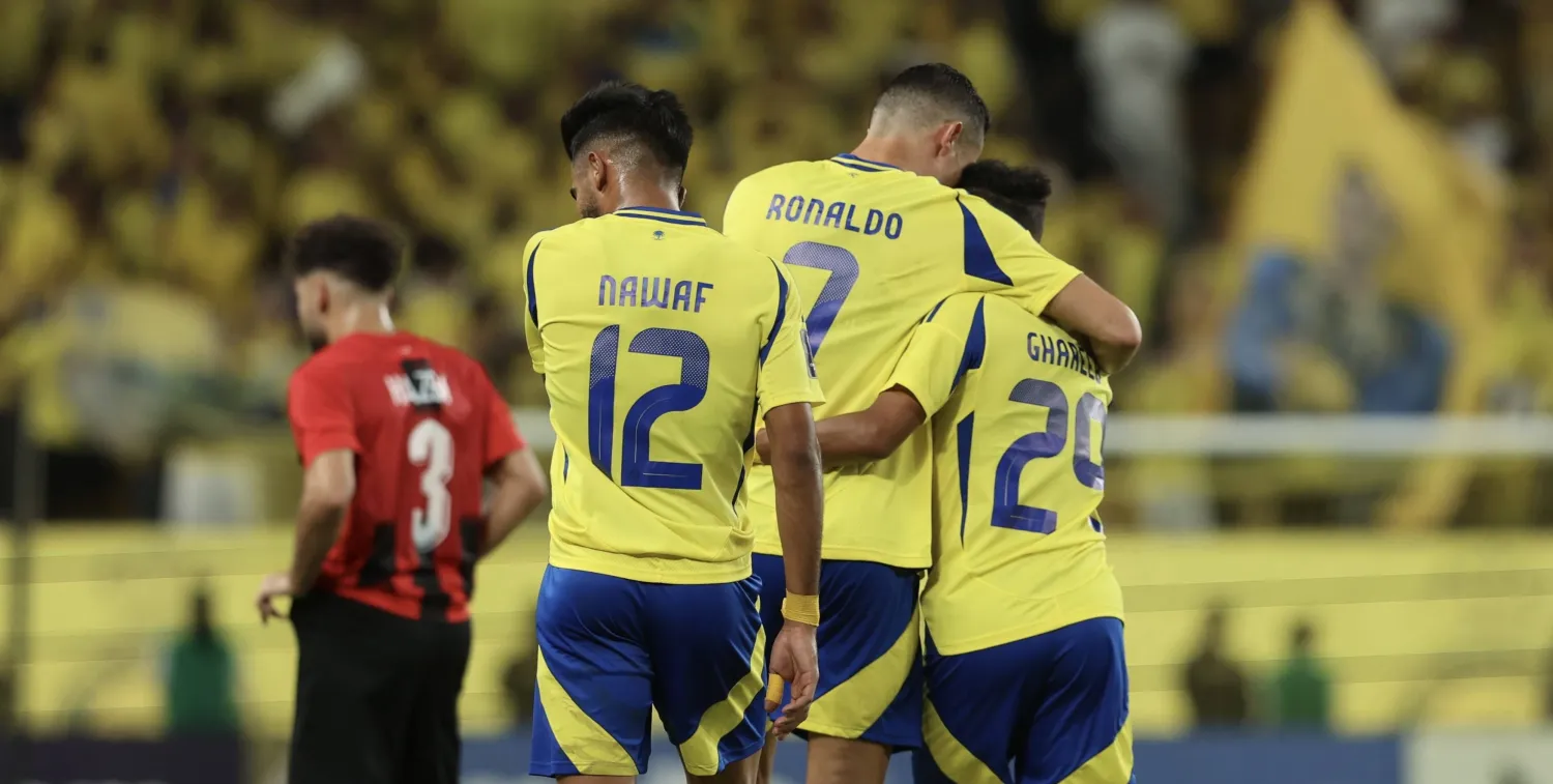 ثنائية النصر تقوده للفوز الأول (تصوير: عبد العزيز النومان)