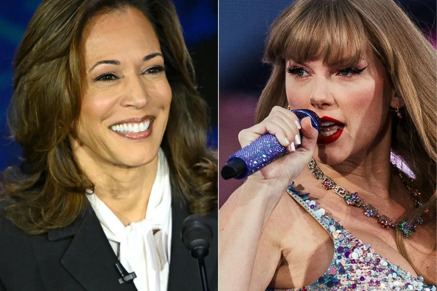 Taylor Swift, Kamala Harris'i destekliyor (AFP)