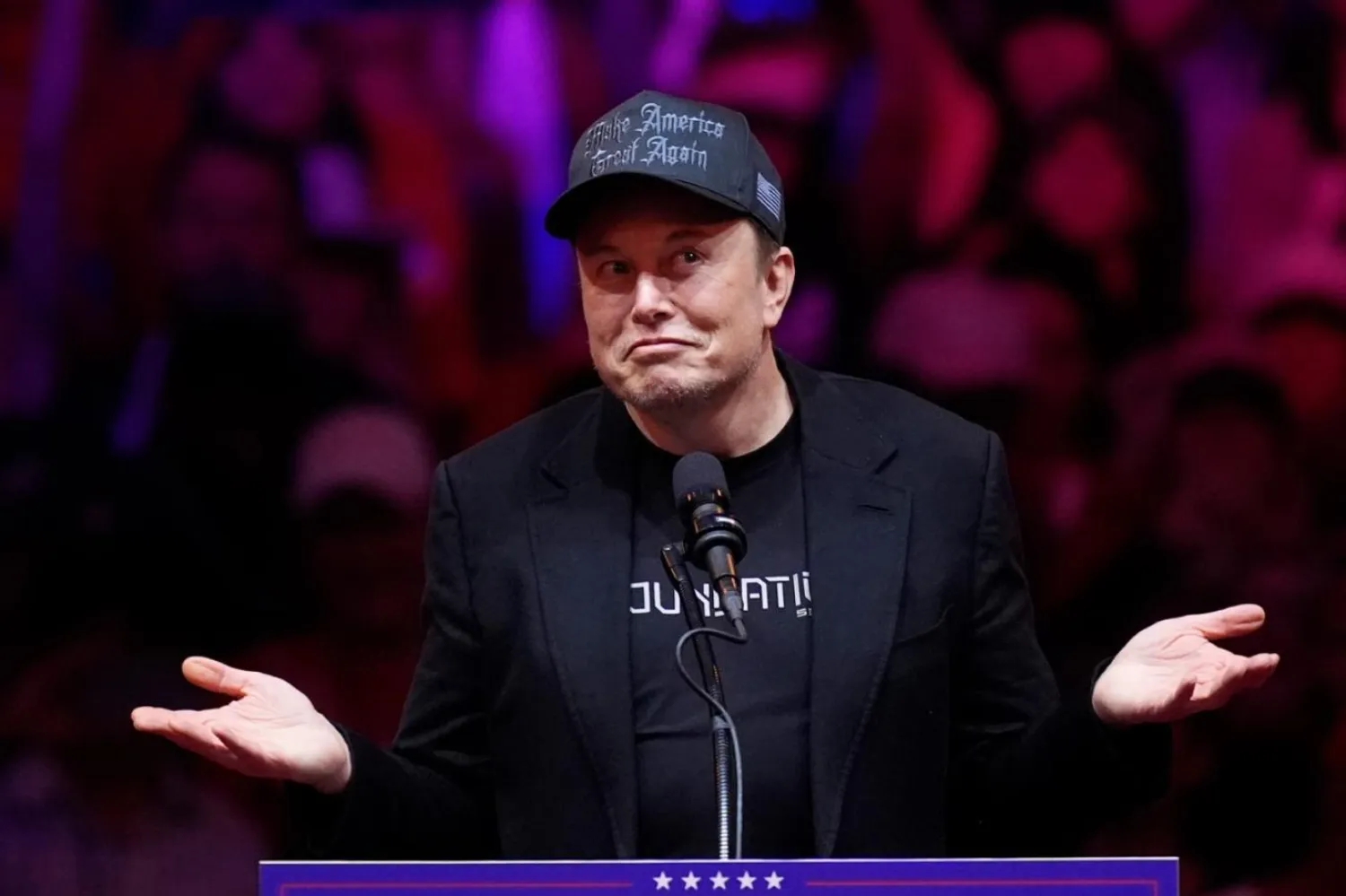 27 Ekim'de Madison Square Garden'da Donald Trump'ın destekçilerine seslenen Elon Musk'a, salıncak eyalet seçmenlerine rasgele 1 milyon dolar ödül verme planı yüzünden dava açıldı (AP)