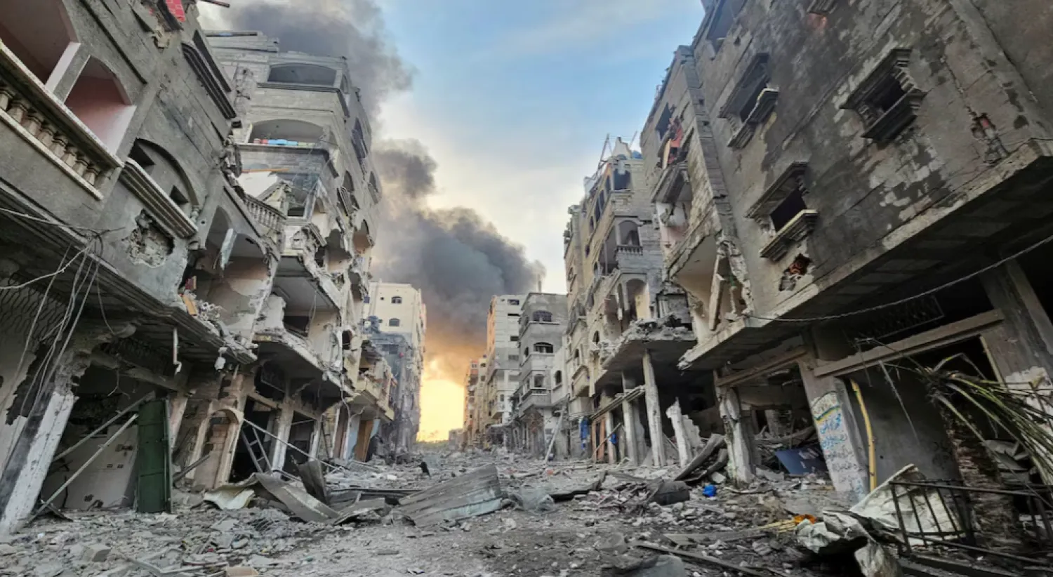 A view shows houses and buildings destroyed in Israeli strikes, in Jabalia in the northern Gaza Strip, October 11, 2023. REUTERS/Anas al-Shareef 