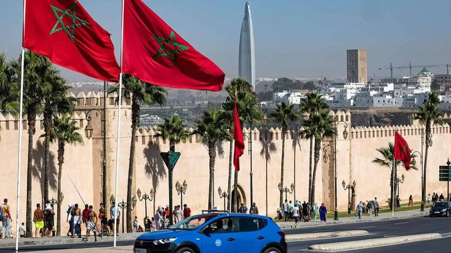 The Mohammed VI Tower in Rabat. (AFP)
