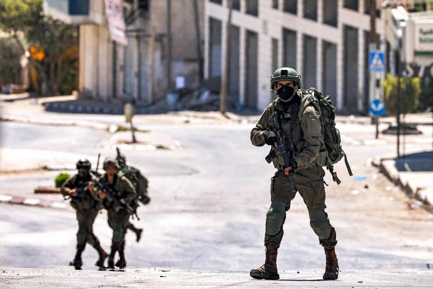 Israeli soldiers in the West Bank. AFP