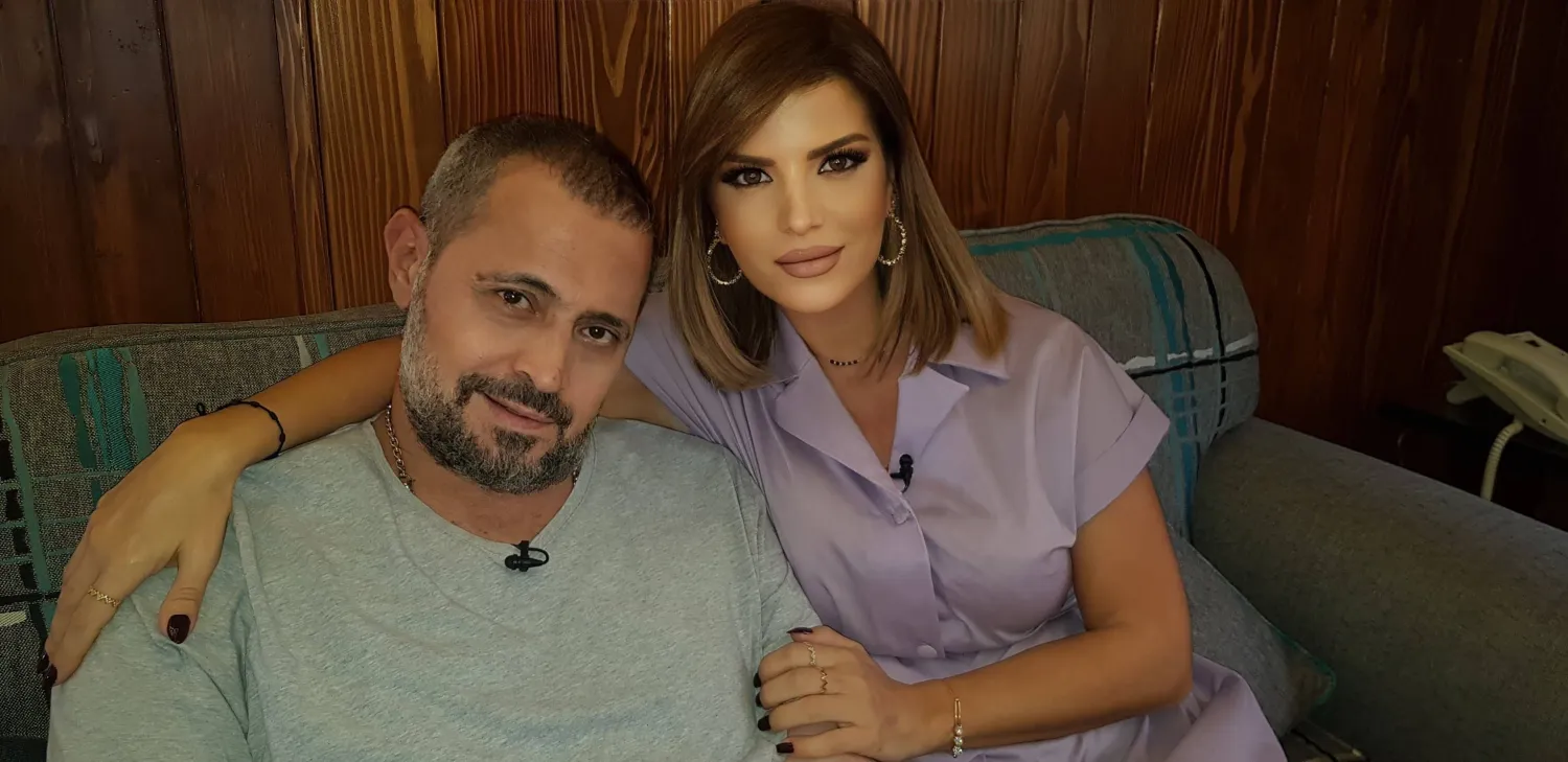 نسرين الظواهرة مع جورج وسوف (صور الإعلامية)