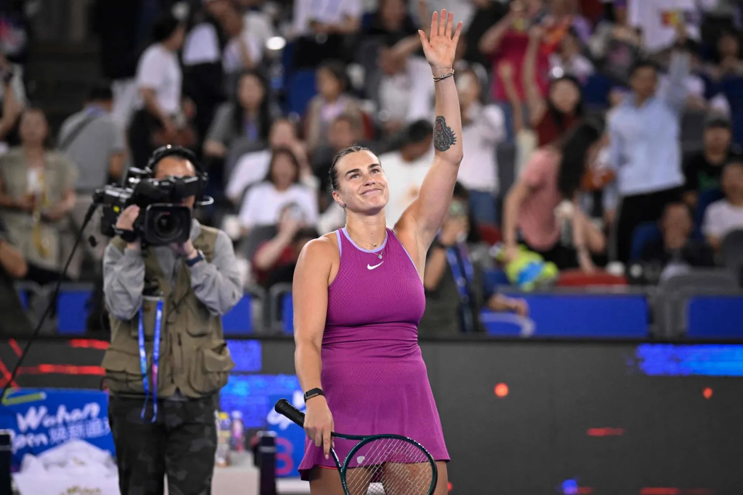 دورة ووهان: سابالينكا قلبت تأخرها أمام غوف وبلغت نهائي دورة ووهان (أ.ف.ب)