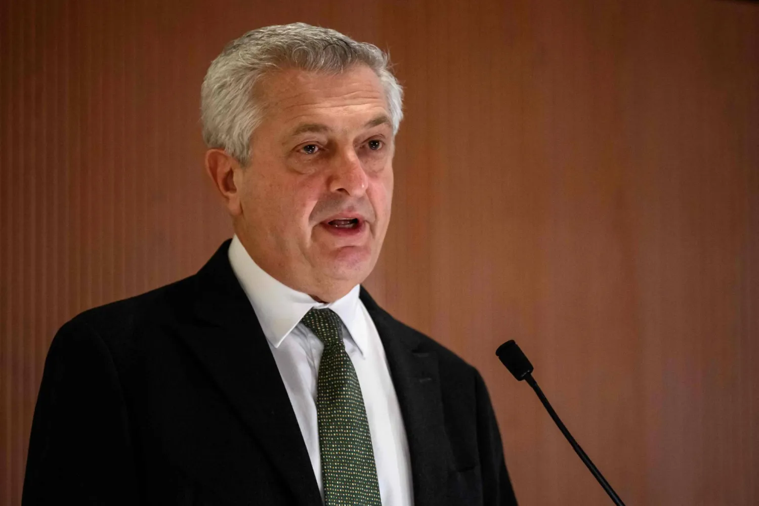 المفوض السامي للأمم المتحدة لشؤون اللاجئين فيليبو غراندي (أ.ف.ب)