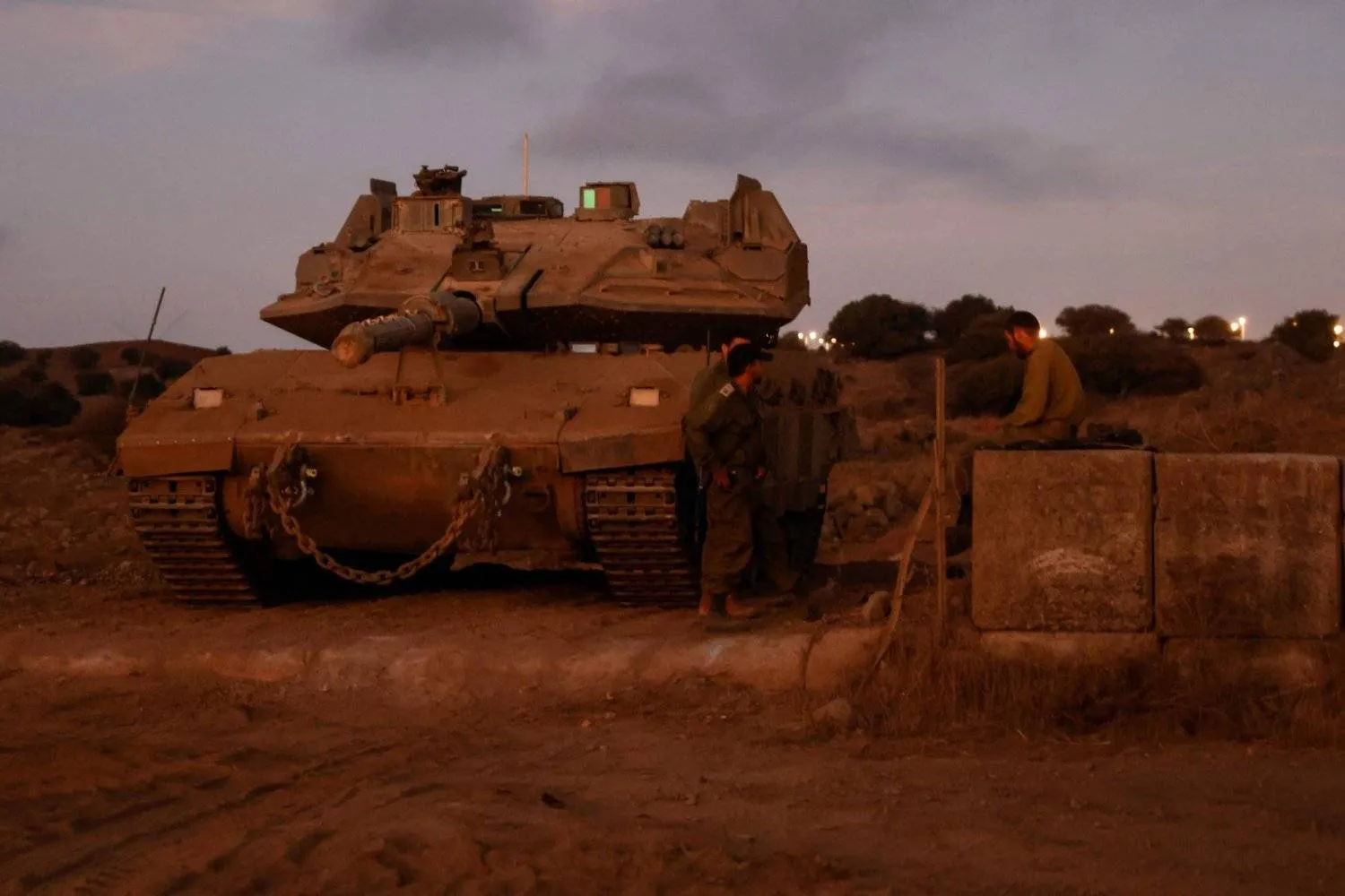 An Israeli tank in the Golan Heights. (AFP) 