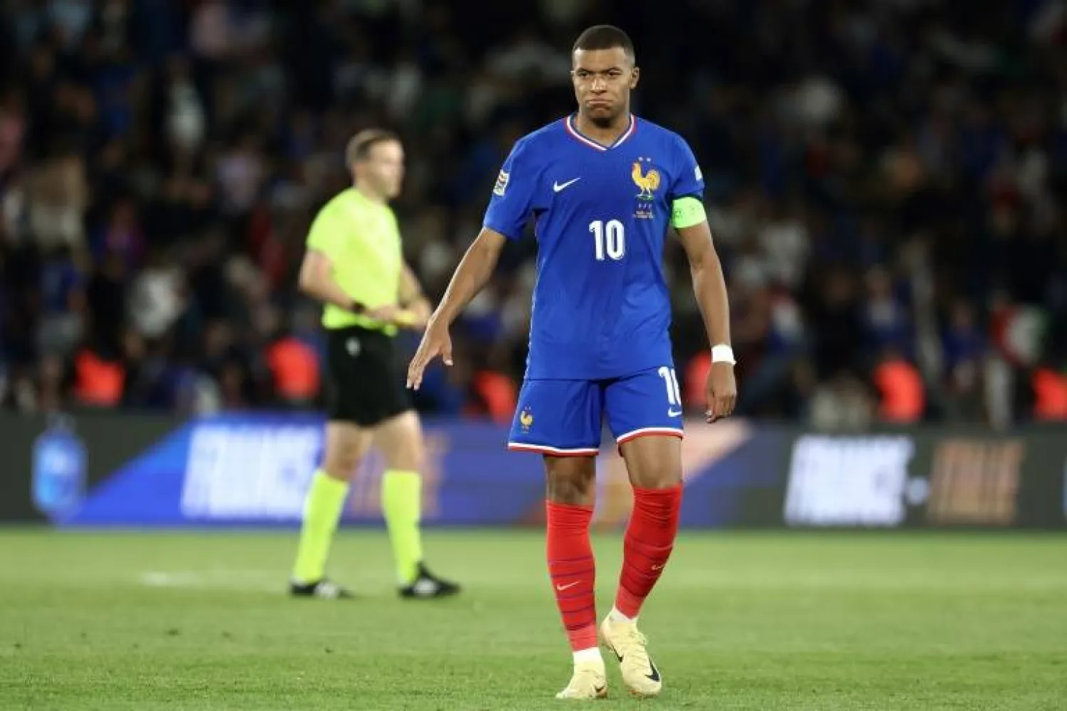 Mbappe in action for France last month - AFP
