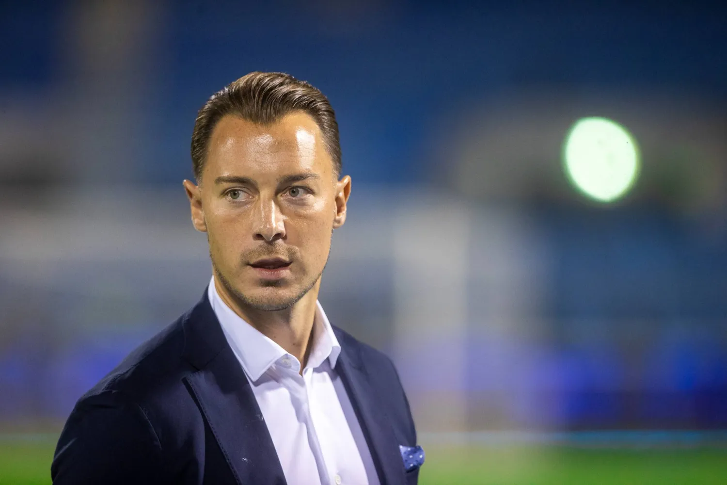 الألماني ماتياس يايسله مدرب فريق الأهلي (تصوير: عيسى الدبيسي) 