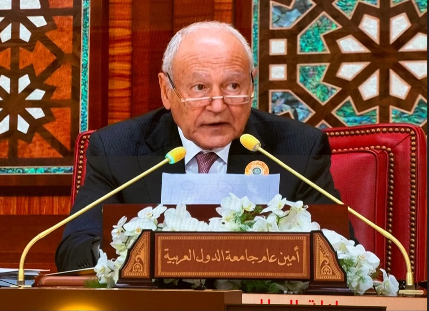 الأمين العام لجامعة الدول العربية أحمد أبو الغيط (الجامعة)