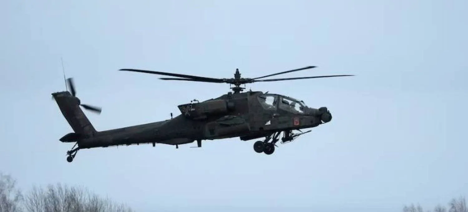 A US AH-64 Apache helicopter. Reuters file photo
