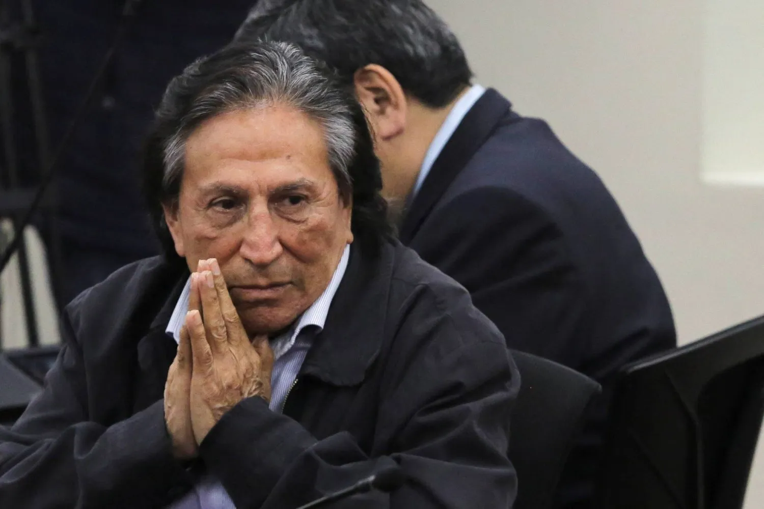  Eski Peru Devlet Başkanı Alejandro Toledo duruşması sırasında (Reuters)
