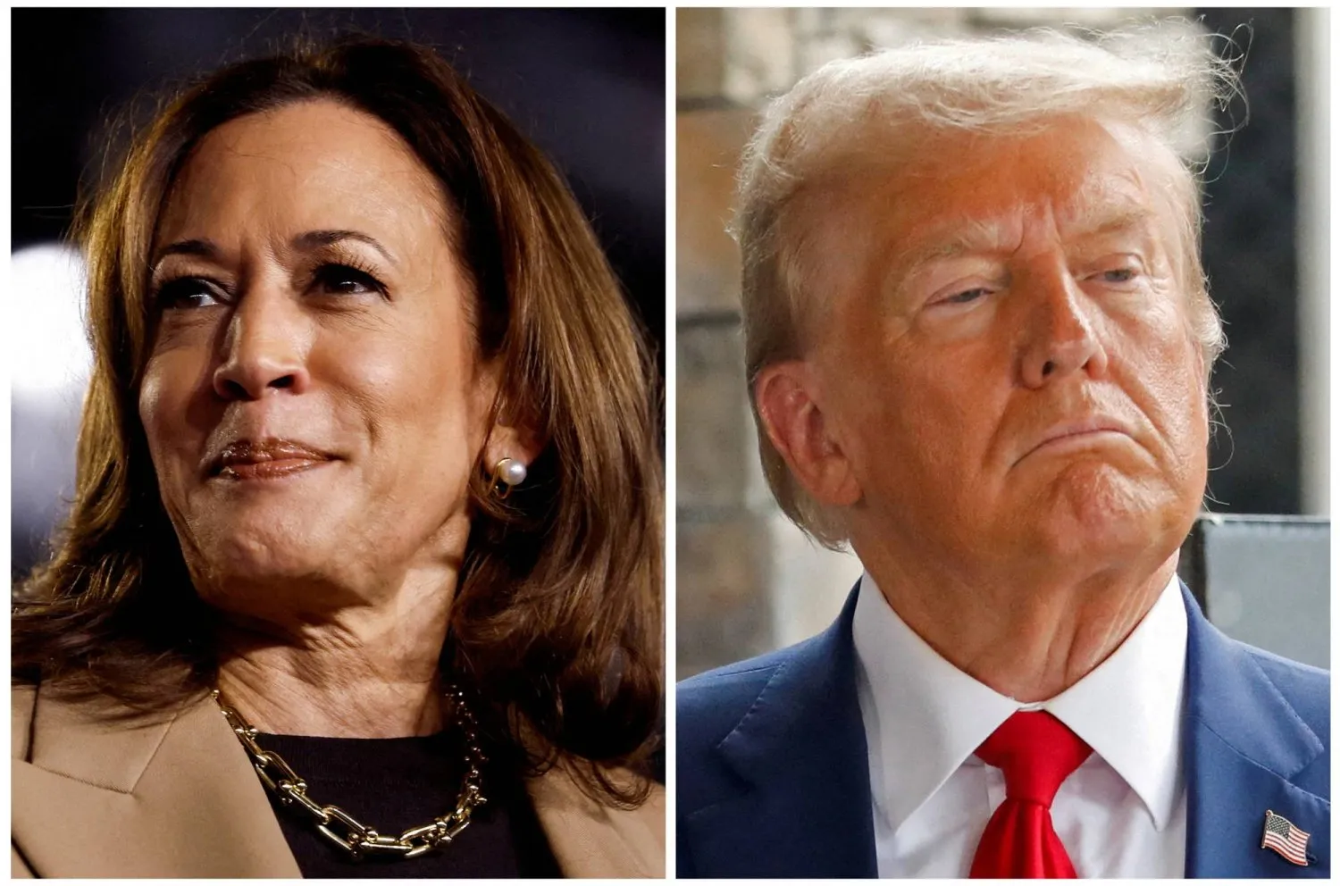 ABD başkan adayları Donald Trump ve Kamala Harris (Reuters)