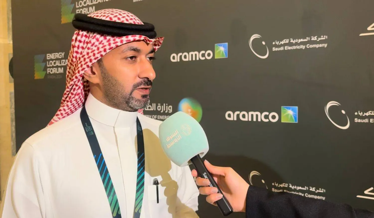 The Director of Local Content and the Benaa Program at the Saudi Electricity Company, Mahmoud Basurrah (Asharq Al-Awsat)
