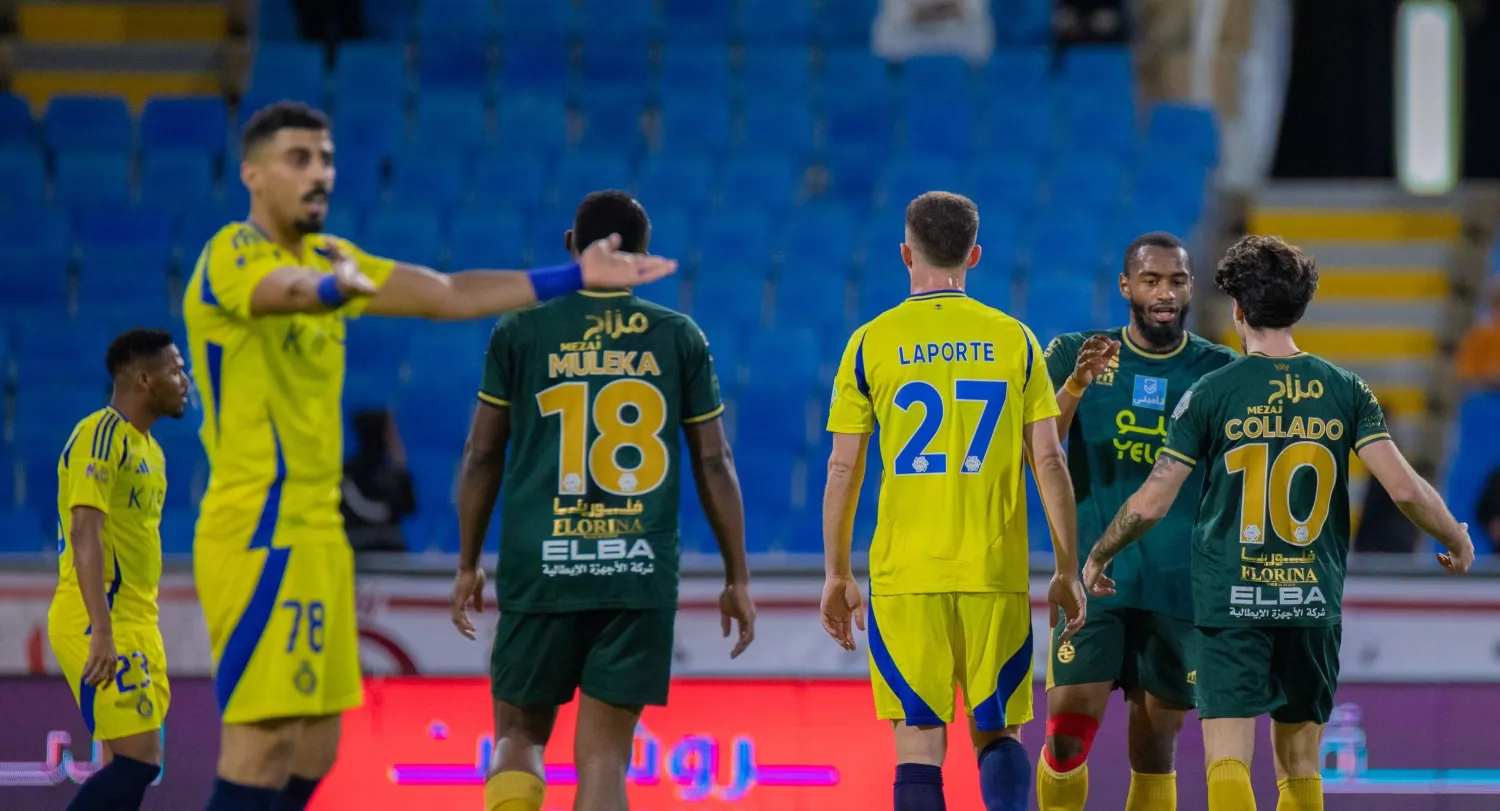 أحبط فريق الخلود ضيفه النصر بعد أن أجبره على الخروج بالتعادل (الدوري السعودي)