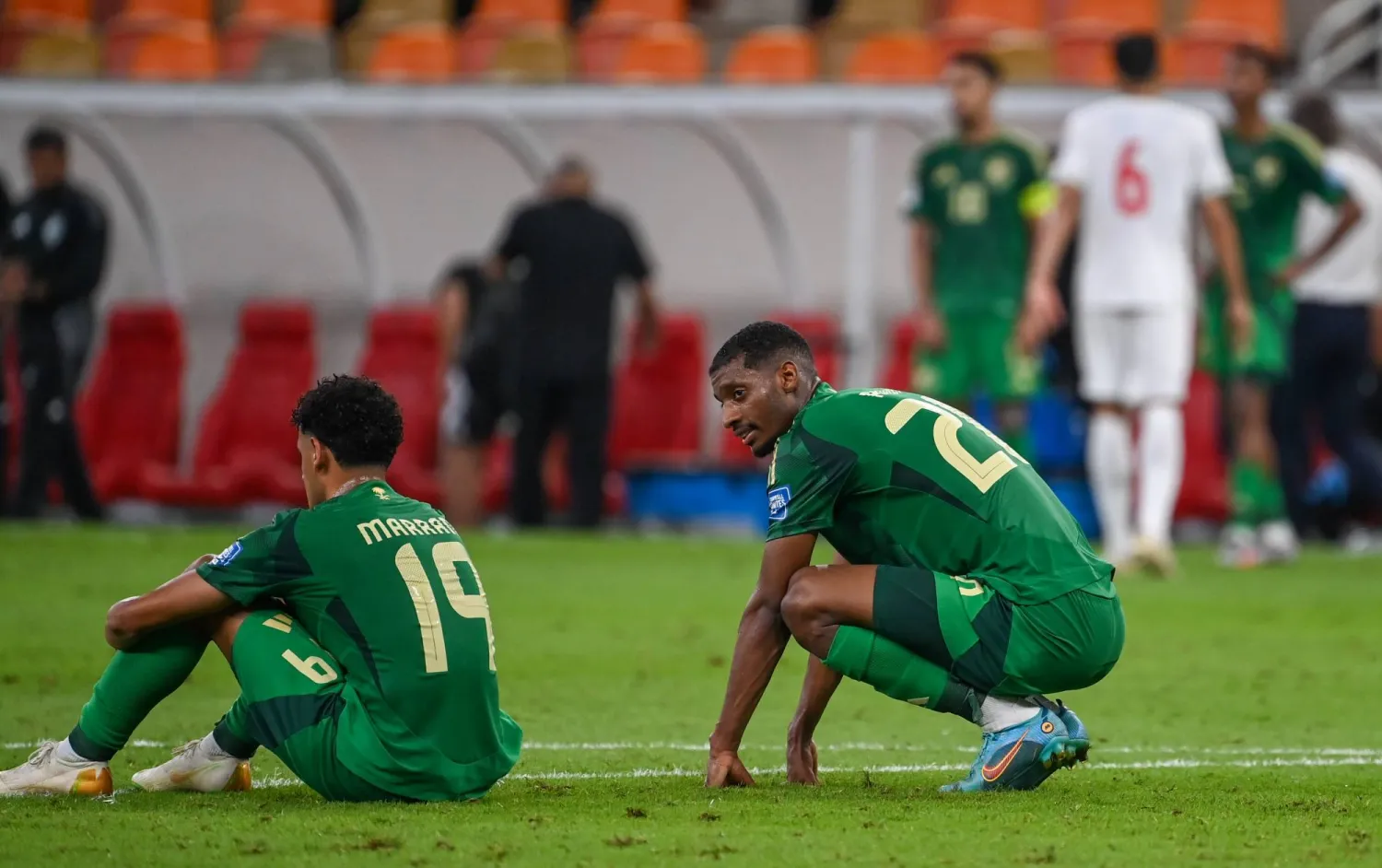 الأخضر ظهر بصورة ضعيفة لم يعتدها جمهوره خلال مبارياته الأخيرة (تصوير: علي خمج) 