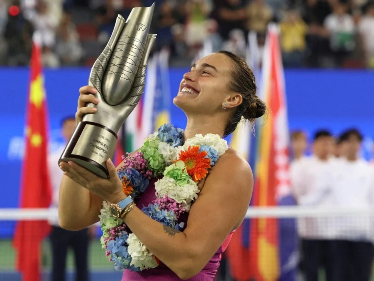 سابالينكا تعيش موسماً مميزاً على كافة الأصعدة (رويترز)