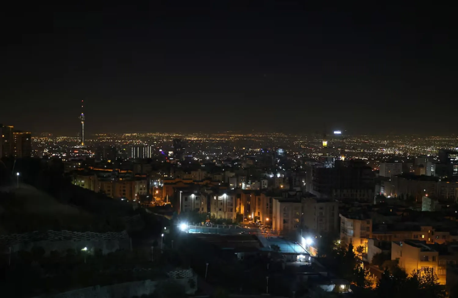 A general view of Tehran after several explosions were heard, in Tehran, Iran, October 26, 2024. Majid Asgaripour/WANA (West Asia News Agency) via REUTERS