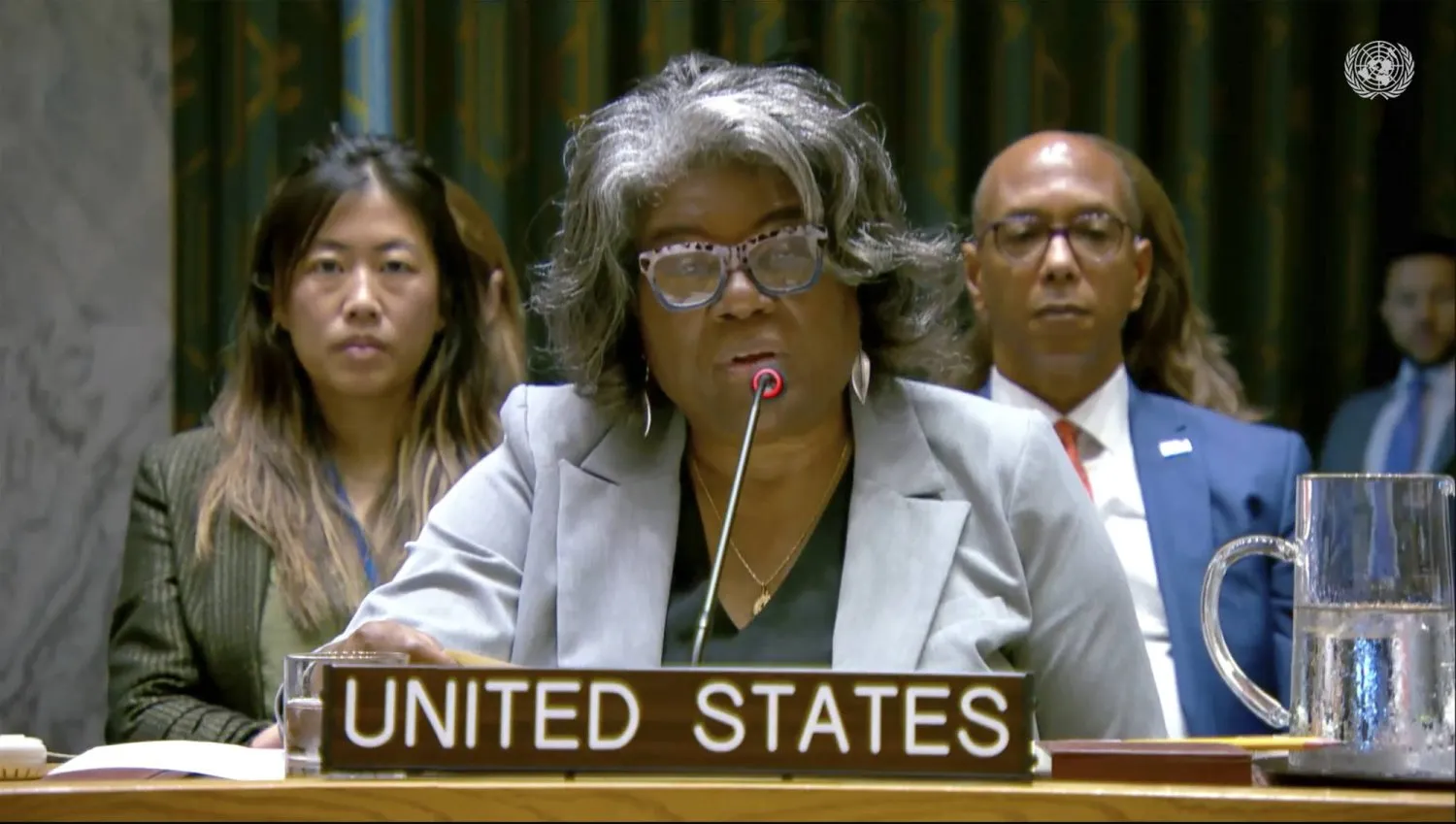 ABD'nin Birleşmiş Milletler (BM) Daimi Temsilcisi Linda Thomas-Greenfield (AP)