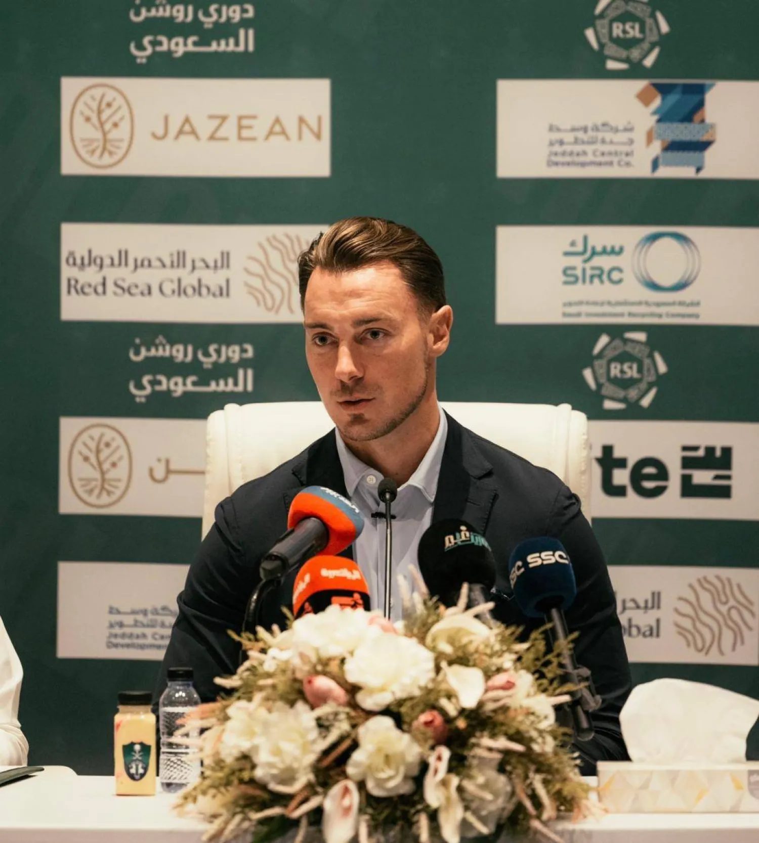 الألماني ماتياس يايسله مدرب الأهلي (الشرق الأوسط)