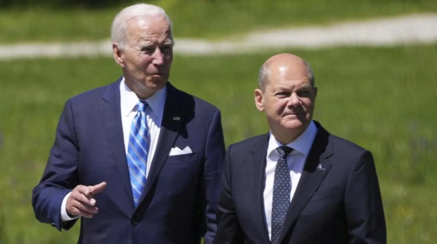 ABD Başkanı Joe Biden ve Almanya Başbakanı Olaf Scholz (AP)