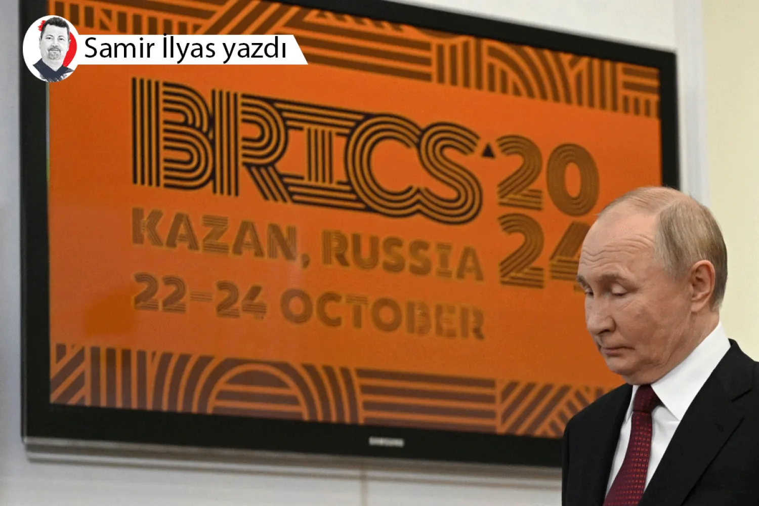 Rusya Devlet Başkanı Vladimir Putin, yeni Kalkınma Bankası Başkanı ve Brezilya'nın eski Devlet Başkanı Dilma Rousseff ile Kazan'da düzenlenen BRICS Zirvesi çerçevesinde yaptığı görüşme öncesinde, 22 Ekim 2024 (AFP)