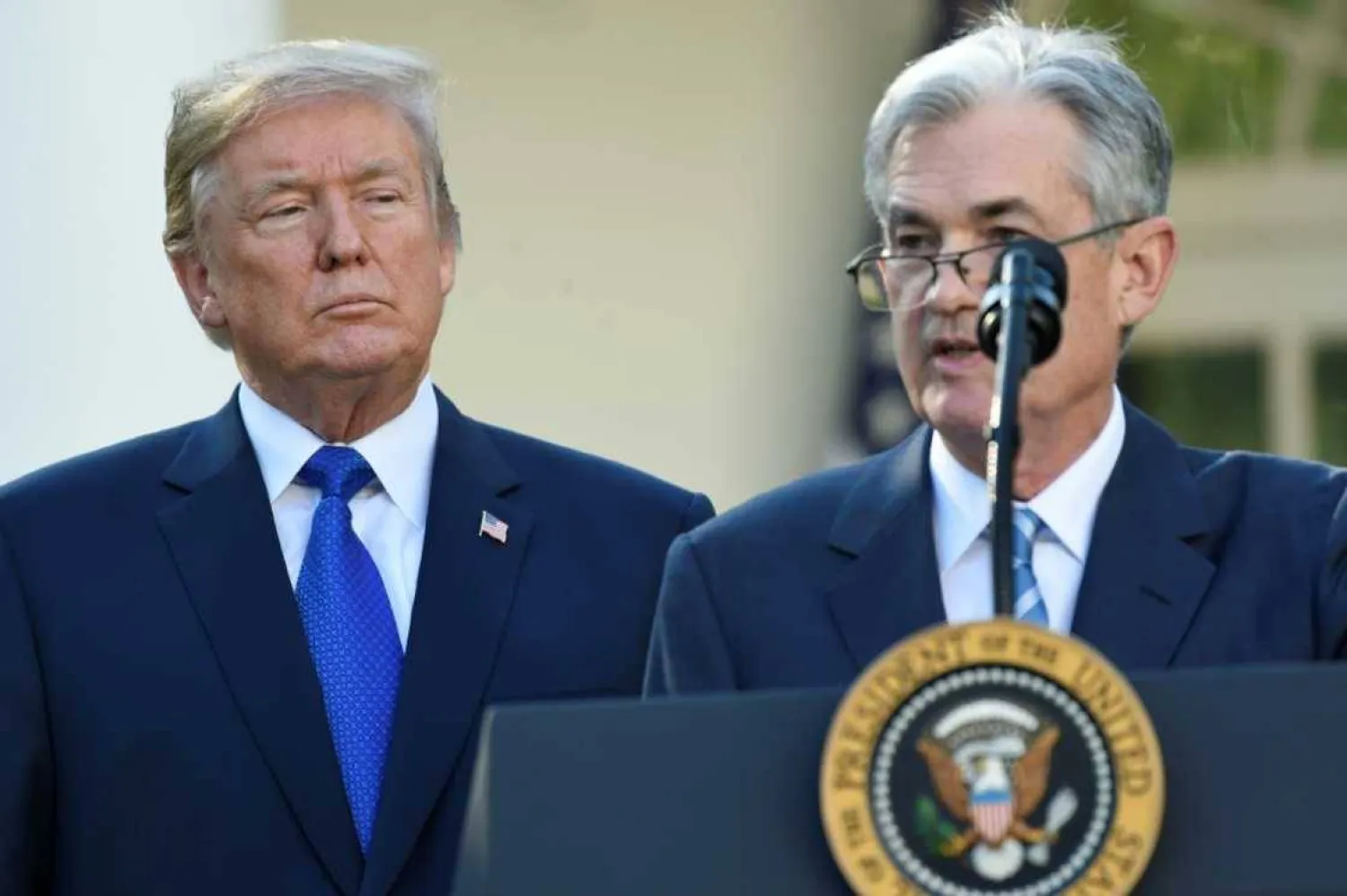 Donald Trump first nominated Jerome Powell to run the Fed. Photo: SAUL LOEB / AFP 