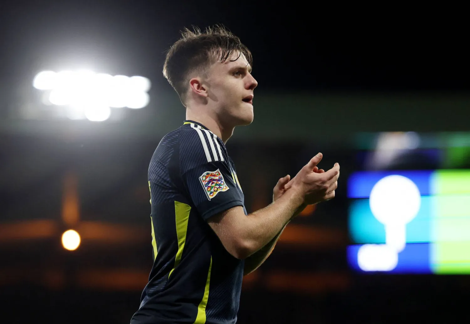 الاسكوتلندي بن دوك تألق في مواجهة كرواتيا (رويترز) 