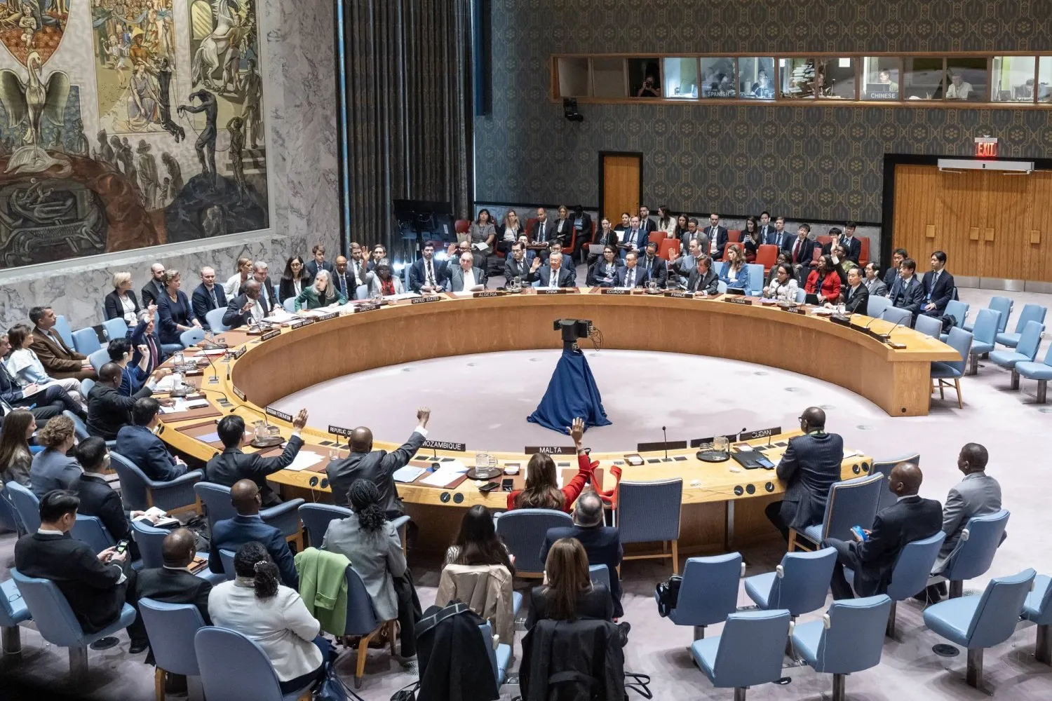 Birleşmiş Milletler (BM) Güvenlik Konseyi'nin Sudan'daki duruma ilişkin oturumu (DPA)