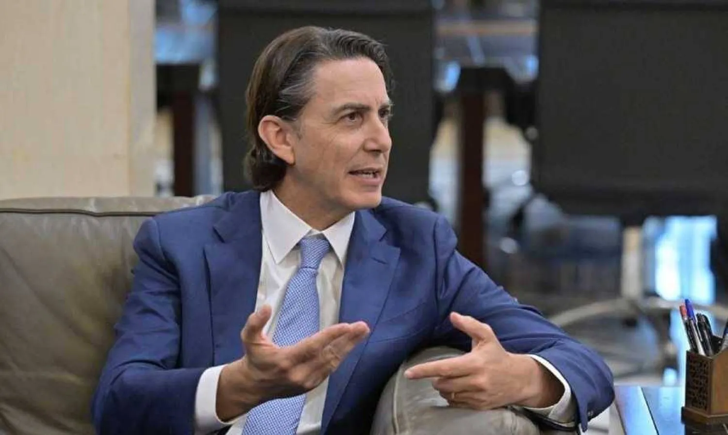 ABD Özel Temsilcisi Amos Hochstein (Lübnan Ulusal Haber Ajansı - NNA)