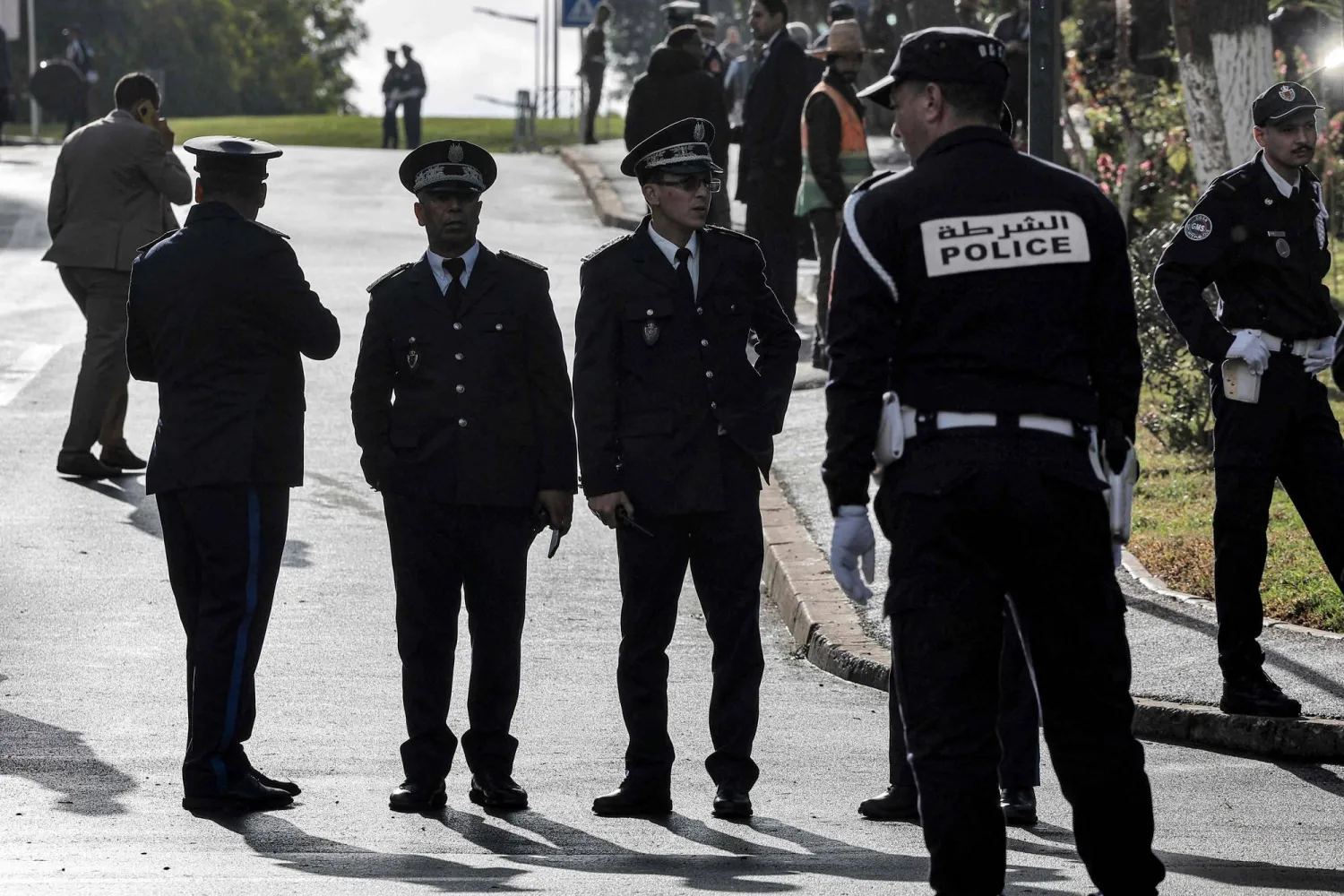 عناصر من الأمن المغربي في عملية أمنية سابقة (أ.ف.ب)