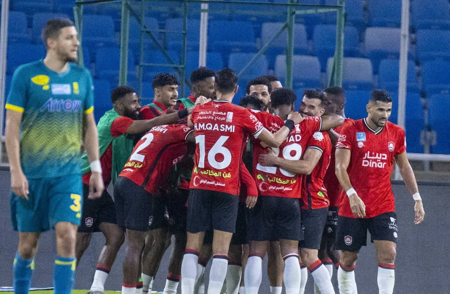 الرائد حقق فوزاً ثميناً أمام ضيفه العروبة (تصوير: سعد الدوسري)