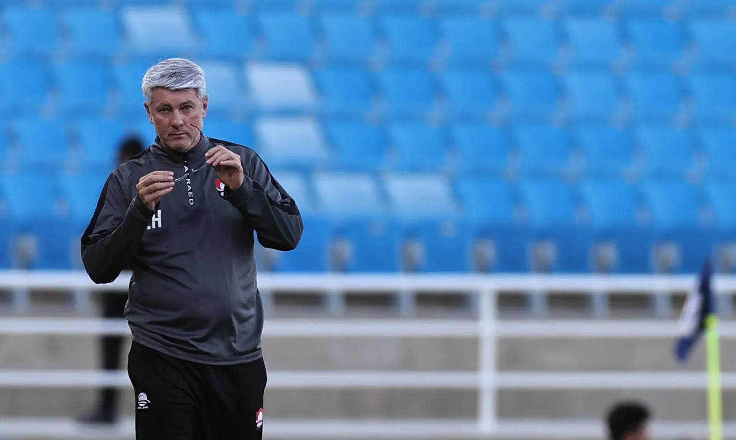 مدرب فريق الرائد البرازيلي أودير هيلمان (تصوير: سعد العنزي)