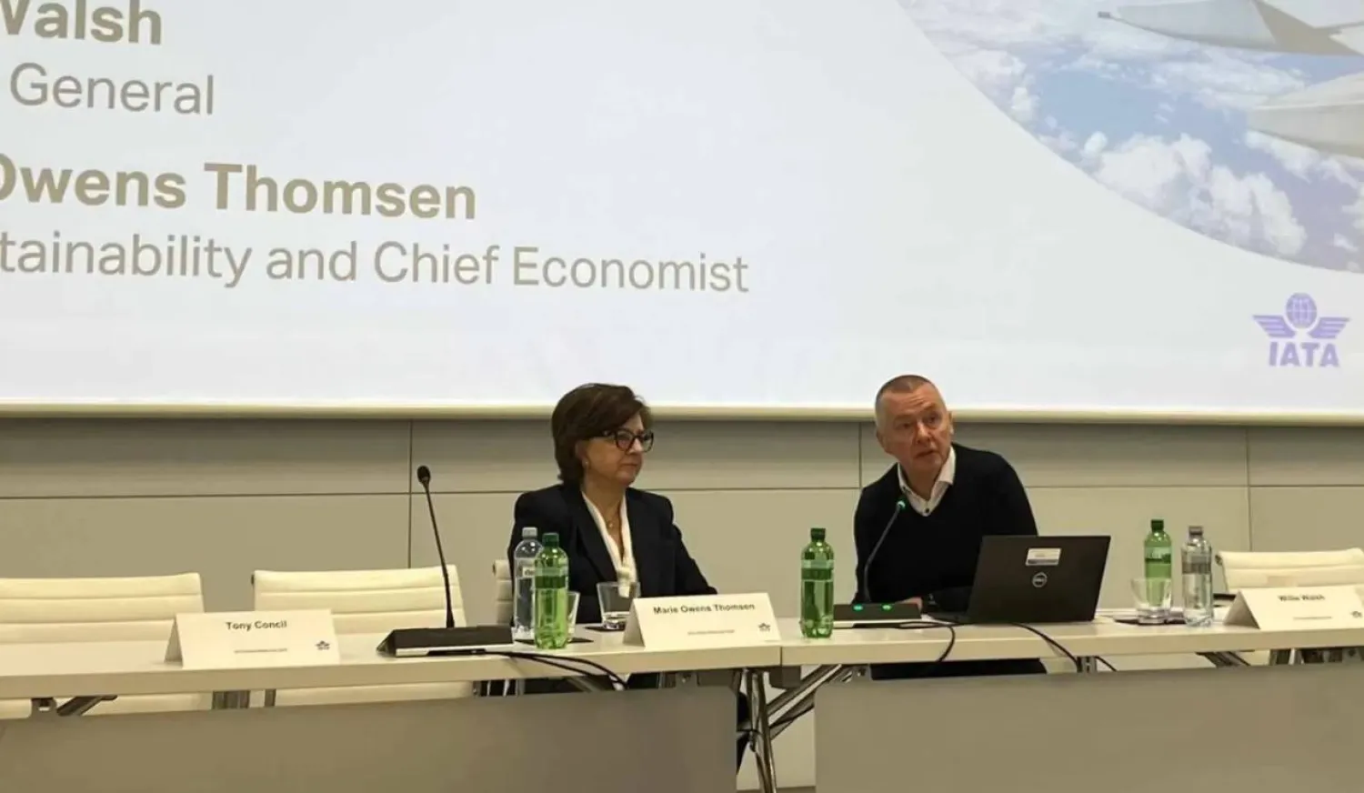 IATA Director General William Walsh (Asharq Al-Awsat)